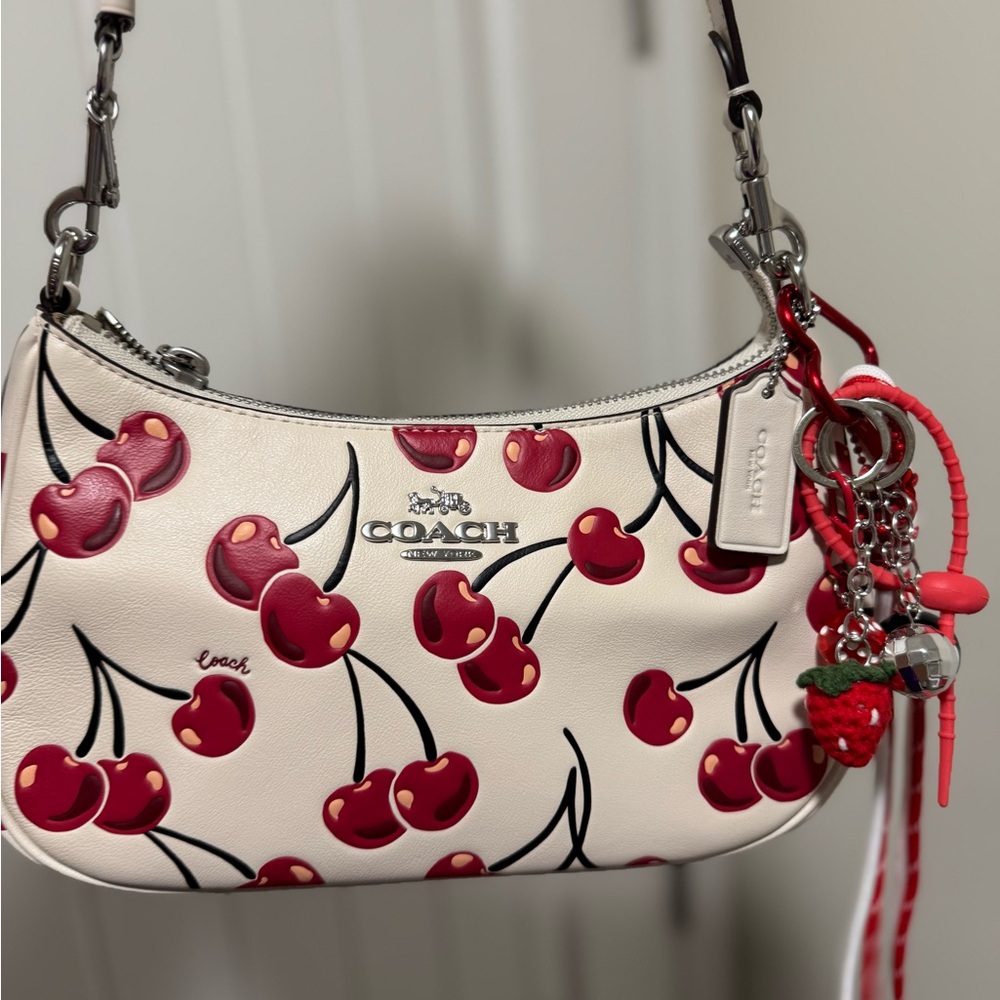 Coach Cherry Terry Shoulder Bag